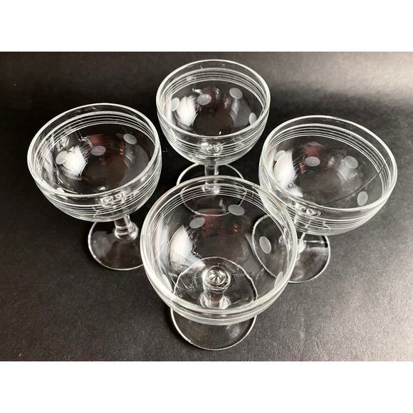 Set of 4 Vintage Cordial/Liquor Glasses | Retro Stemware - Picture 3 of 8